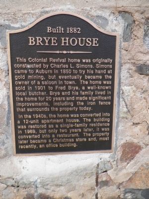 Brye House Marker image. Click for full size.