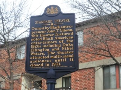 Standard Theatre Marker image. Click for full size.