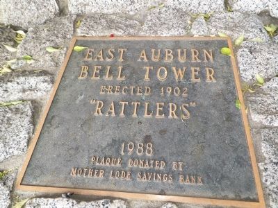 East Auburn Bell Tower Marker image. Click for full size.