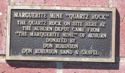 Marguerite Mine “Quartz Rock” Marker image. Click for full size.