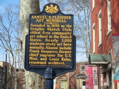 Samuel S. Fleisher Art Memorial Marker image. Click for full size.