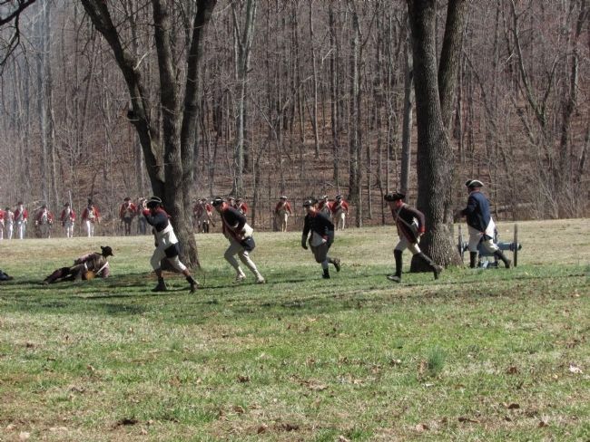 Battle of Guilford Courthouse. Click for full size. Battle of Guilford Courthouse image. Click for full size.