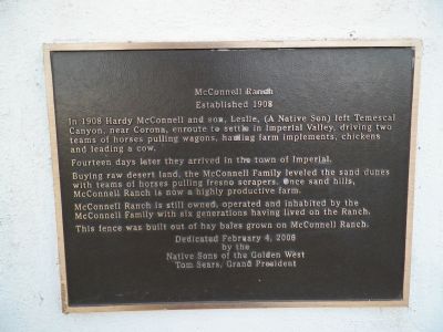 McConnell Ranch Marker image. Click for full size.