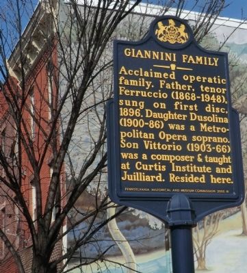 Giannini Family Marker image. Click for full size.