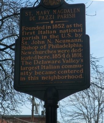 St. Mary Magdalen de Pazzi Parish Marker. Click for full size. St. Mary Magdalen de Pazzi Parish Marker image. Click for full size.