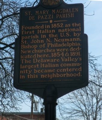 St. Mary Magdalen de Pazzi Parish Marker image. Click for full size.