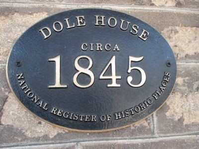 Dole House Marker image. Click for full size.