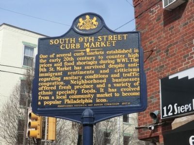 South 9th Street Curb Market Marker image. Click for full size.