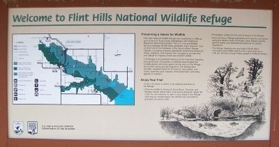 Welcome to Flint Hills National Wildlife Refuge Marker image. Click for full size.