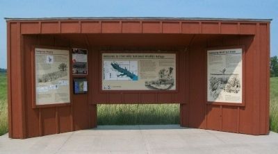 Flint Hills National Wildlife Refuge Information Kiosk image. Click for full size.