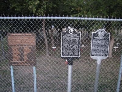 Carrollton Black Cemetery Markers. Click for full size. Carrollton Black Cemetery Markers image. Click for full size.