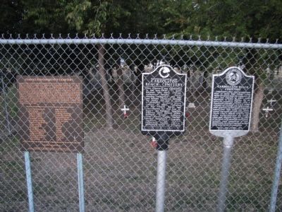 Carrollton Black Cemetery Markers image. Click for full size.