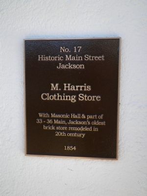 M Harris Clothing Store Marker image. Click for full size.
