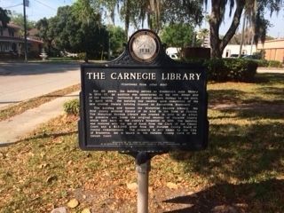 Carnegie Library Marker (side 2) image. Click for full size.