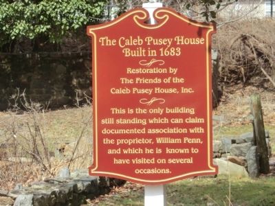 The Caleb Pusey House Marker image. Click for full size.