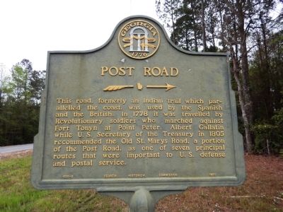 Post Road Marker image. Click for full size.