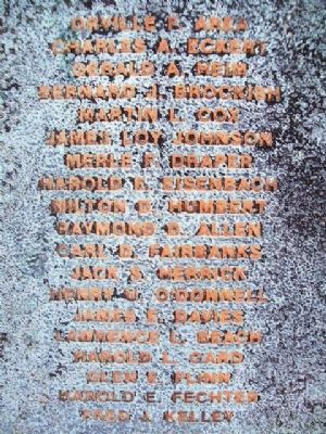 World War II Memorial Honored Dead image. Click for full size.