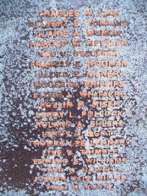 World War II Memorial Honored Dead image. Click for full size.