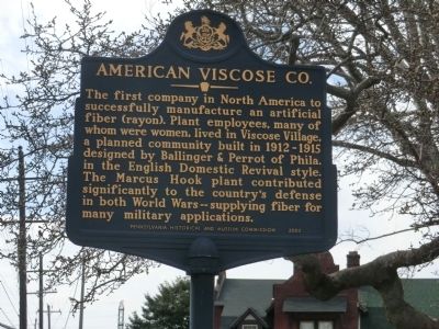 American Viscose Co. Marker image. Click for full size.