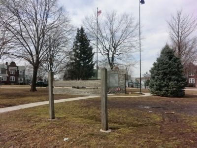 Robert E, Haebel Plaza across the street from the factory image. Click for full size.