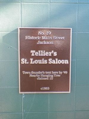 Tellier's St. Louis Saloon Marker. Click for full size. Tellier's St. Louis Saloon Marker image. Click for full size.