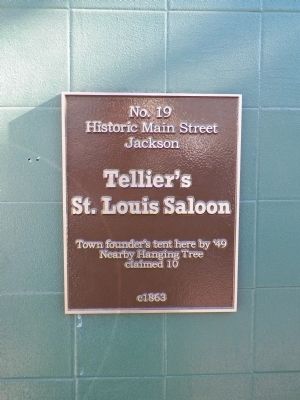 Tellier's St. Louis Saloon Marker image. Click for full size.