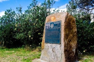 The marker and monument. Click for full size. The marker and monument image. Click for full size.