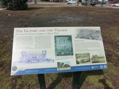 The Factory and the Village Marker image. Click for full size.