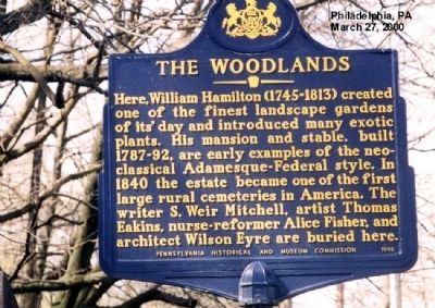The Woodlands Marker image. Click for full size.