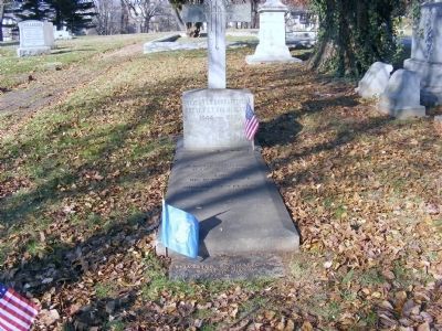 Sylvester Bonnaffon Civl War Medal of Honor Recipient buried at Woodlands image. Click for full size.