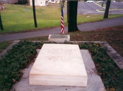 John Augustus Sutter Memorial Marker is located at the head of his tombstone image. Click for full size.