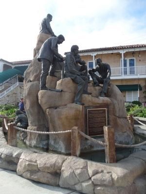 The Cannery Row Monument and Marker image. Click for full size.