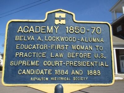 Academy 1850-70 Marker image. Click for full size.
