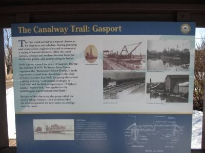 Gasport Marker - West Side. Click for full size. Gasport Marker - West Side image. Click for full size.