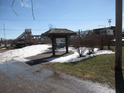 Gasport Marker - Eastward. Click for full size. Gasport Marker - Eastward image. Click for full size.