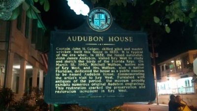 Audubon House Marker image. Click for full size.