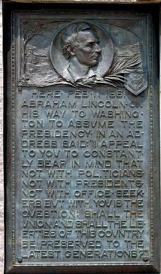 Lincoln Plaque image. Click for full size.