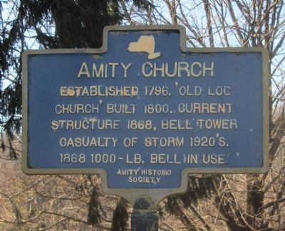 Amity Church Marker image. Click for full size.