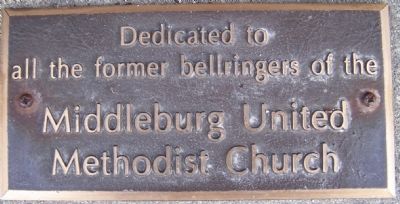 Middleburg United Methodist Church Bell Marker image. Click for full size.