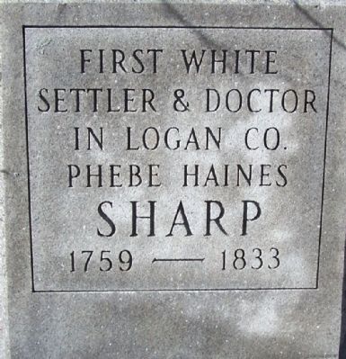 Phebe Haines Sharp Marker. Click for full size. Phebe Haines Sharp Marker image. Click for full size.