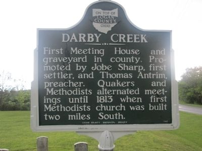 Darby Creek Marker. Click for full size. Darby Creek Marker image. Click for full size.