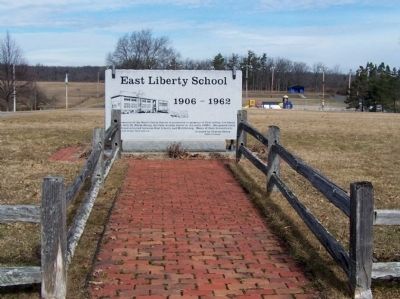 East Liberty School Marker. Click for full size. East Liberty School Marker image. Click for full size.