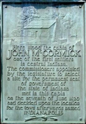 McCormick Cabin Site Marker. Click for full size. McCormick Cabin Site Marker image. Click for full size.