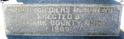 Union Soldiers Monument Marker. Click for full size. Union Soldiers Monument Marker image. Click for full size.