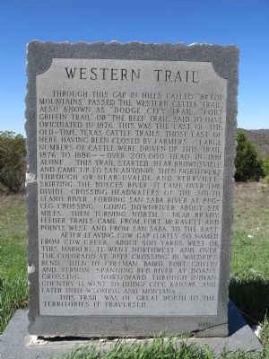 Western Trail Marker image. Click for full size.