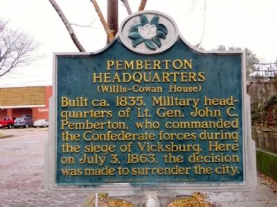 Pemberton Headquarters Marker. Click for full size. Pemberton Headquarters Marker image. Click for full size.