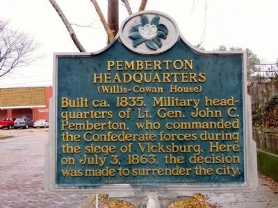 Pemberton Headquarters Marker image. Click for full size.