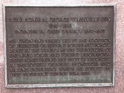 Rear Admiral George W. Melville Marker. Click for full size. Rear Admiral George W. Melville Marker image. Click for full size.
