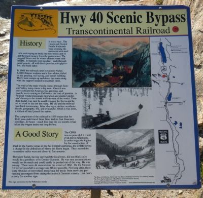 Transcontinental Railroad Marker. Click for full size. Transcontinental Railroad Marker image. Click for full size.