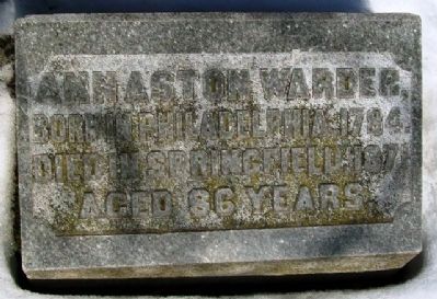 Ann Aston Warder Grave Marker. Click for full size. Ann Aston Warder Grave Marker image. Click for full size.